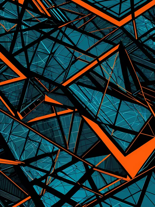 Abstrakt Stahlgeflecht