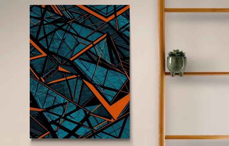 Abstrakt Stahlgeflecht