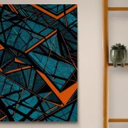 Abstrakt Stahlgeflecht