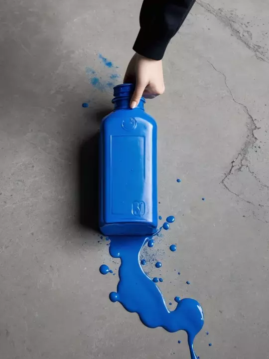Blaue Flasche