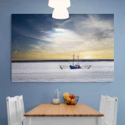 Fangfahrt blauer Himmel