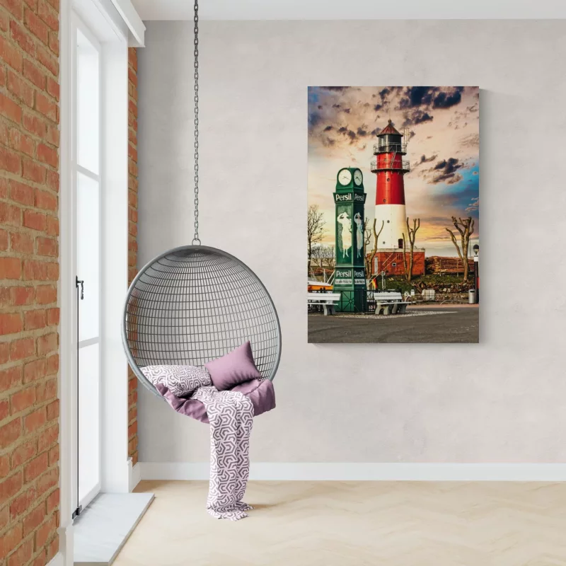 Leuchturm Büsum und Turmuhr