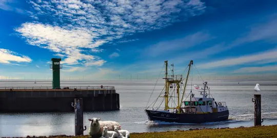 Schleuseneinfahrt Büsum