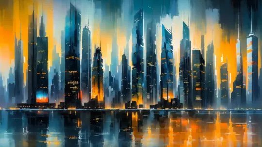 Skyline Abendstimmung